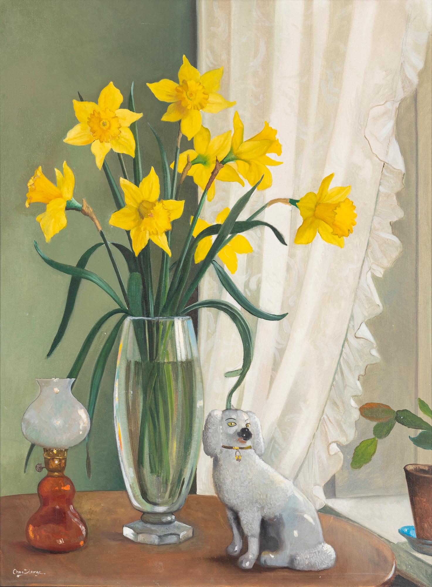 Owe Zerge, Still life with flowers.