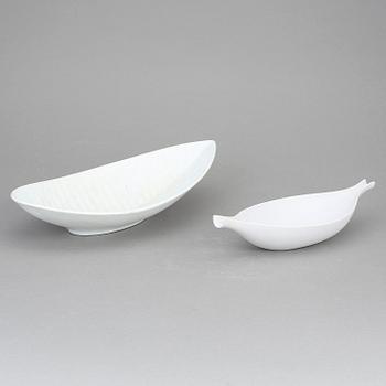 FAT, två st, "Pungo" samt "Reptil", Stig Lindberg, Gustavsberg. I produktion 1953-64 och 1953-63.