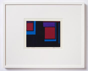 Olle Baertling, silkscreen in colours, 1950-68, signed 3/300.