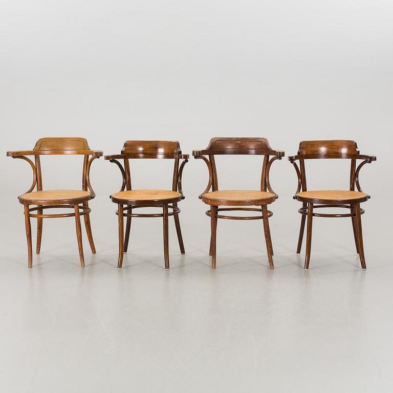 4 pcs of armchairs, 20th century,