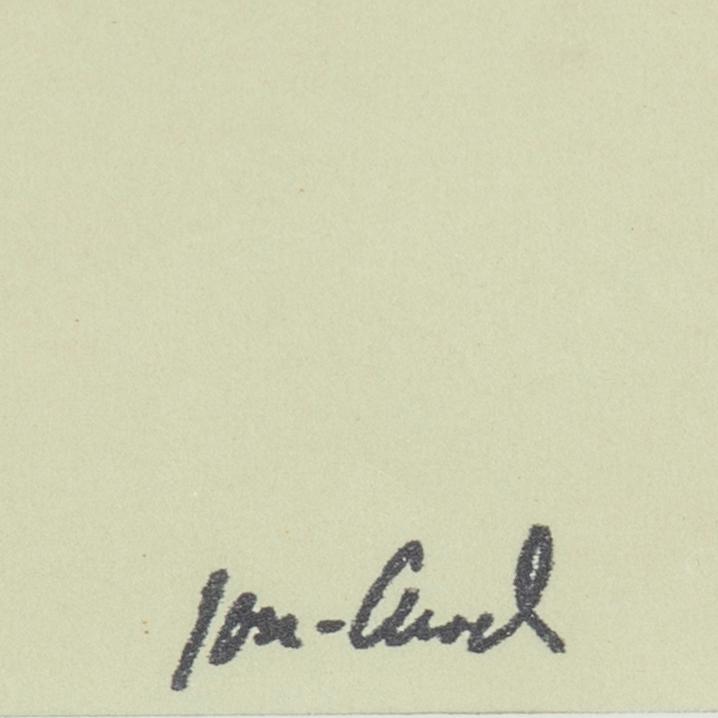 JOHN JON-AND, ink on paper. Stamped signed.