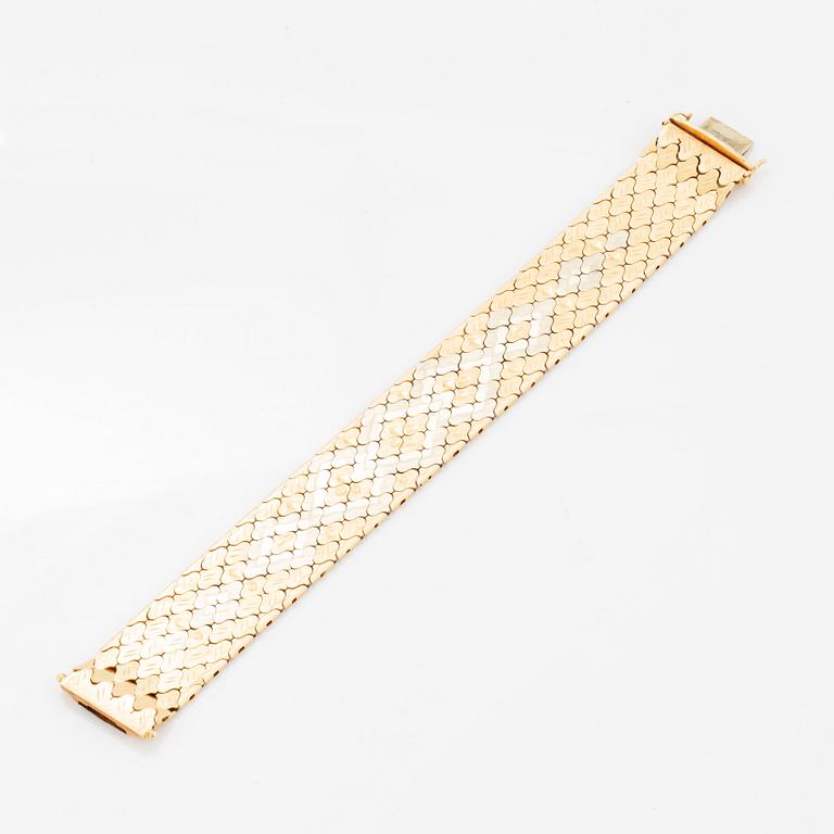 Armband, trefärgat guld, importstämplat.