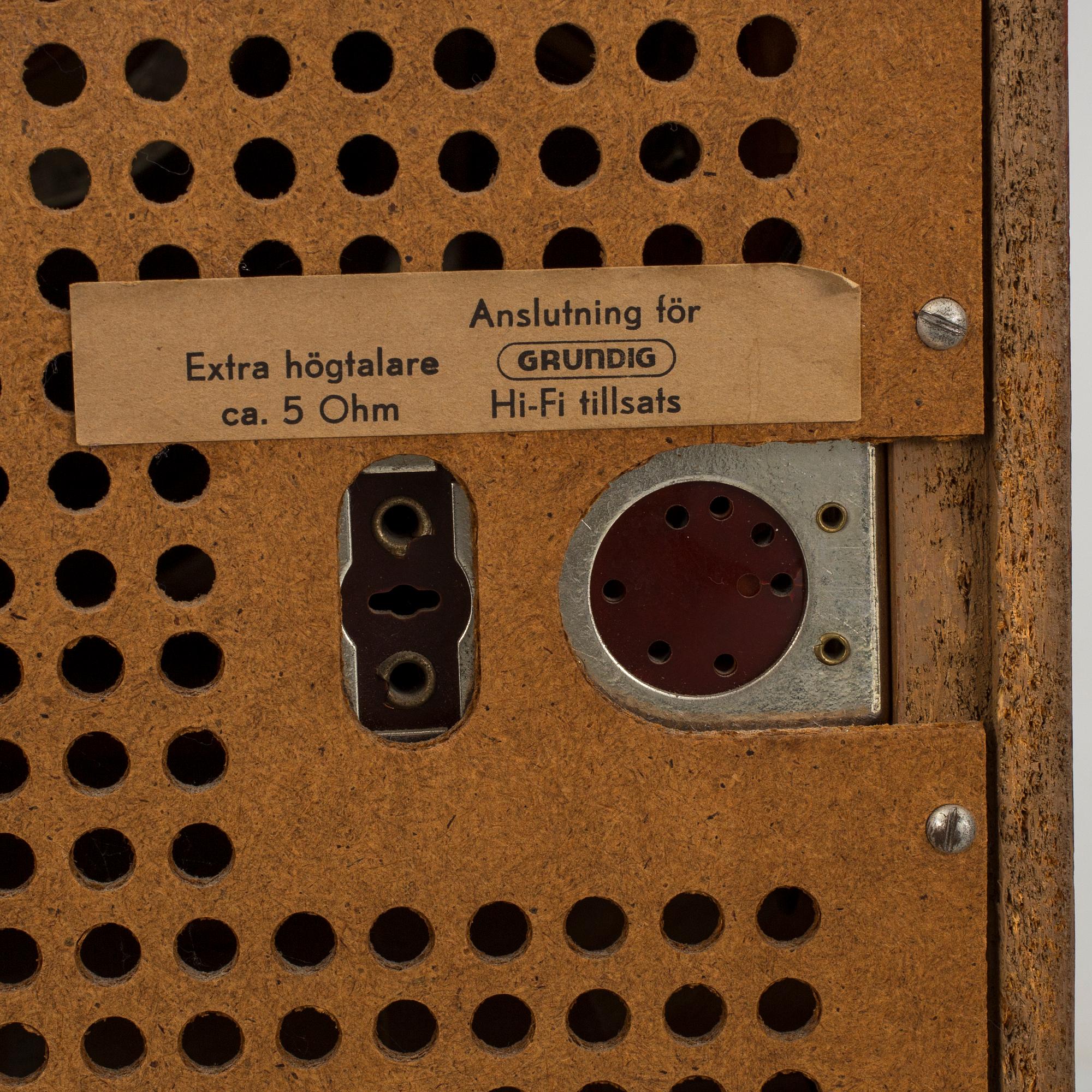 RADIOGRAMMOFON, Grundig, 1900-talets mitt.