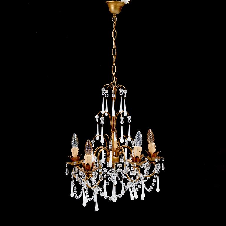 A 1970's chandelier/ceiling lamp.