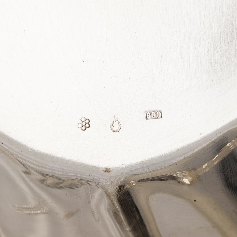 Tarjoiluvatipari, hopeaa, Tšekkoslovakia 1950-luku.