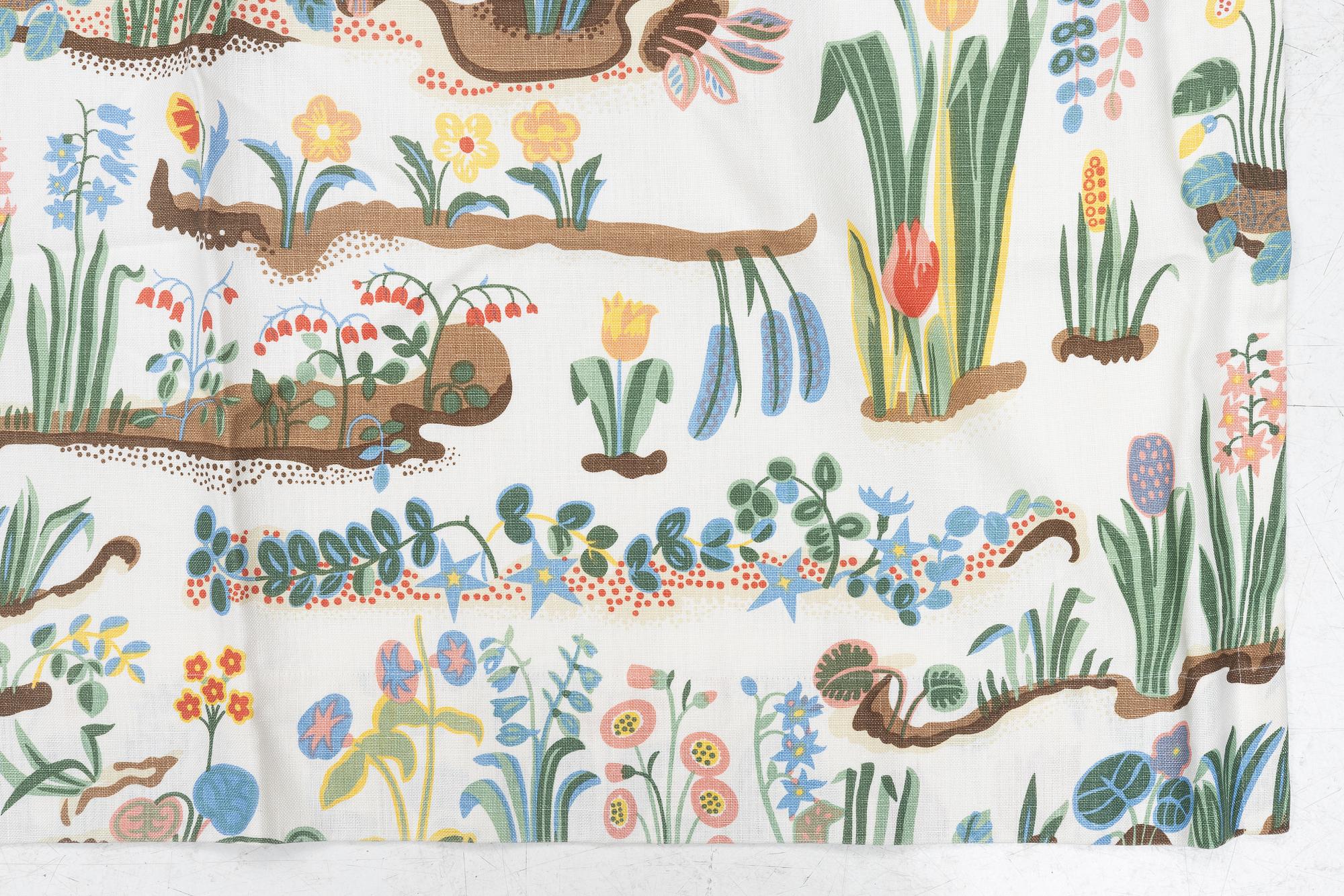 Josef Frank, curtains, a pair, "Primavera", Svenskt Tenn.