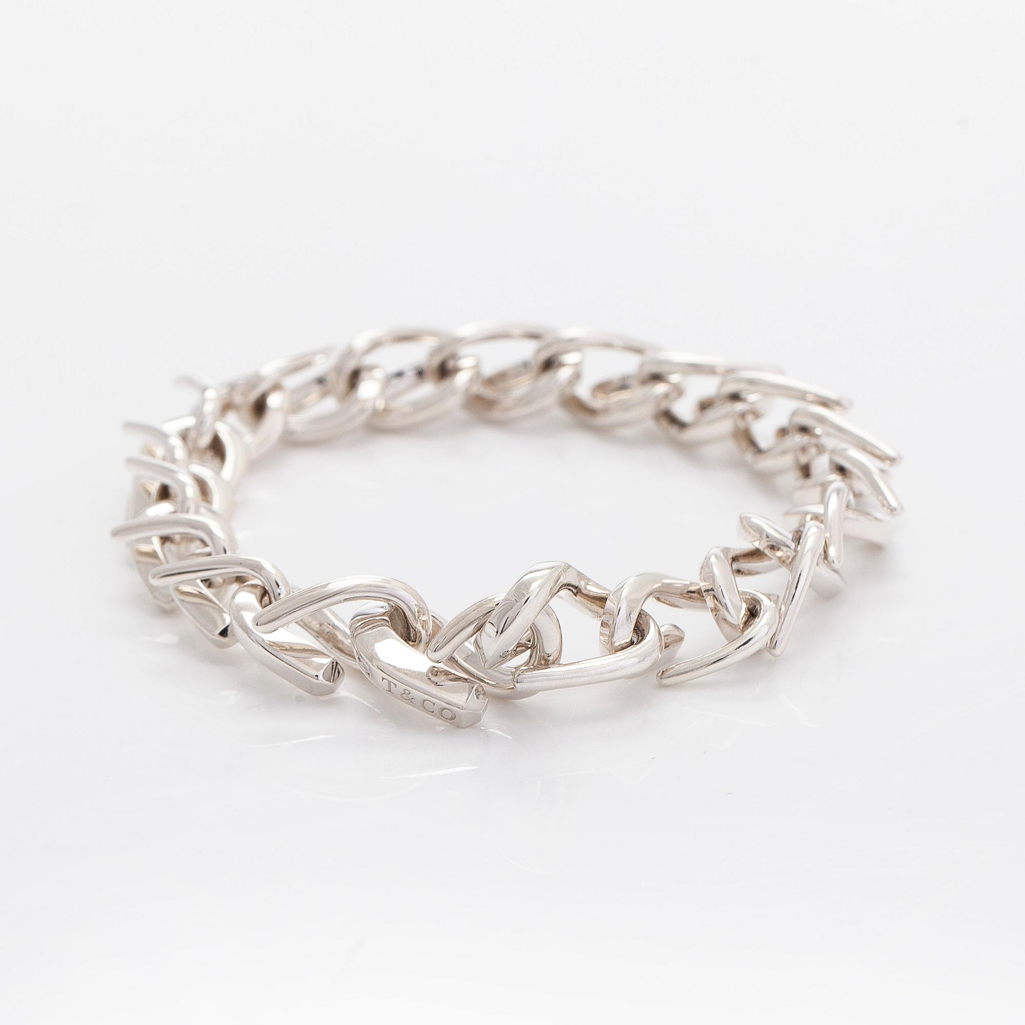 Tiffany & Co, a sterling silver "Forge" bracelet.