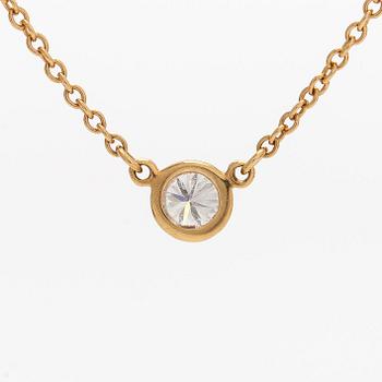 Tiffany & Co, Elsa Peretti, kaulakoru, "Diamonds by the Yard", 18K kultaa ja briljanttihiottu timantti.
