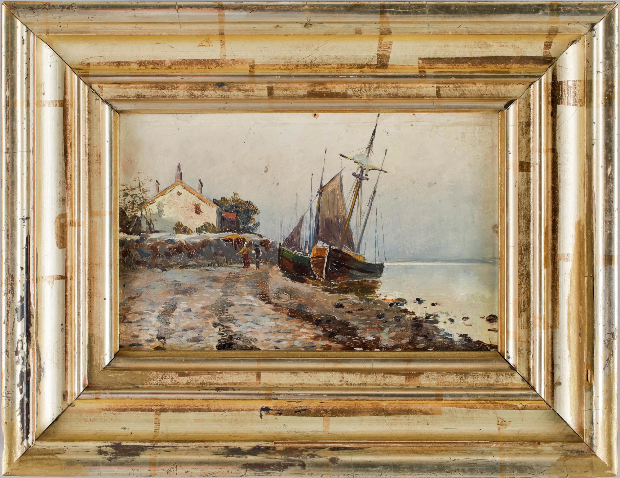 JUSTUS LUNDEGÅRD, olja på pannå.