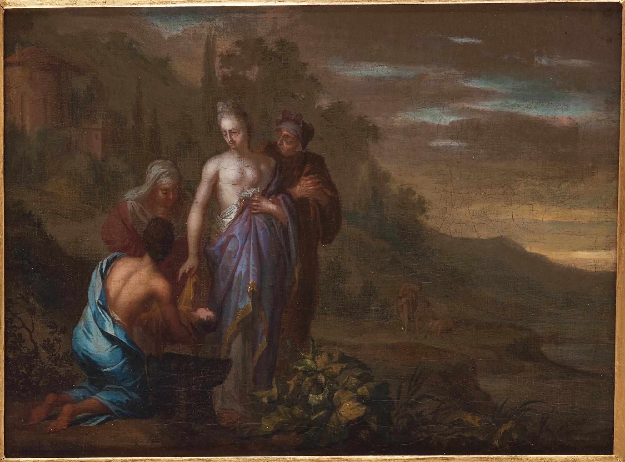Faraos dotter finner Moses/Elia, ett par.