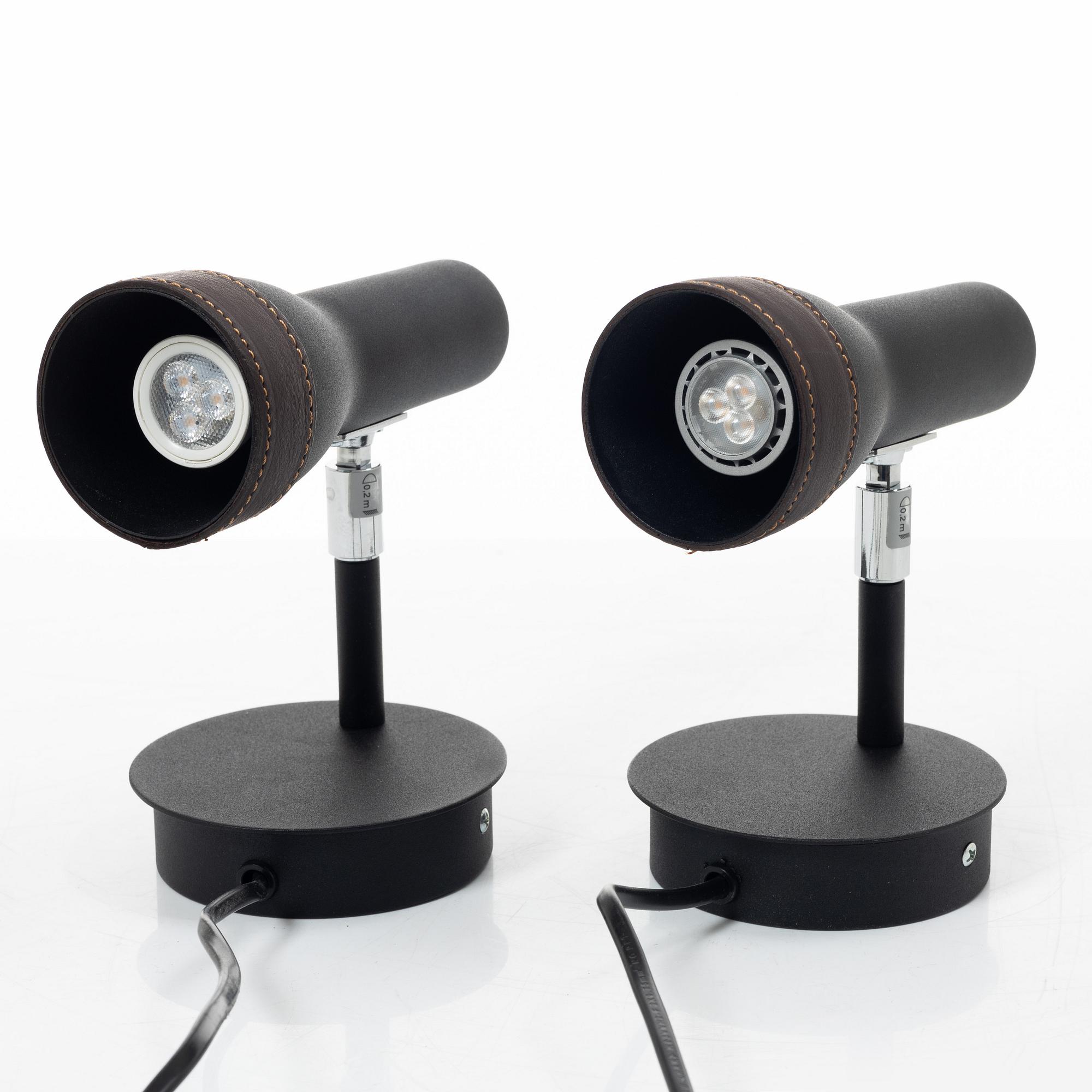 Bedside lamps, a pair, "Talk", Marge Architekter for Örsjö Belysning.