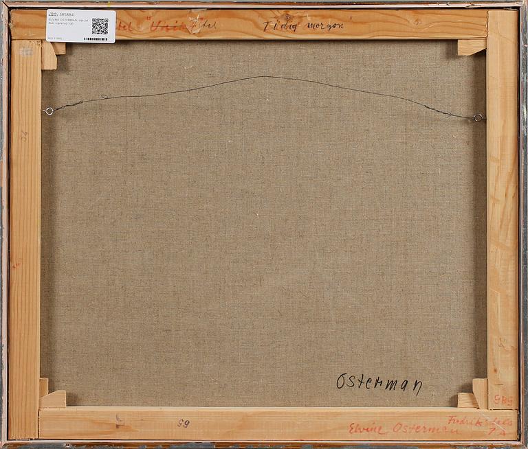 ELVINE OSTERMAN, olja på duk, signerad.