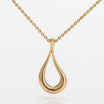 Tiffany & Co, Elsa Peretti, necklace, "Open Teardrop", 18K gold.