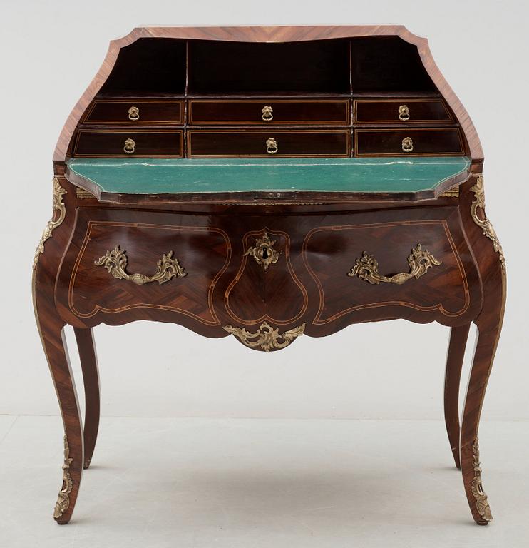 A Swedish Rococo 18th century secretaire by J J Eisenblätter.