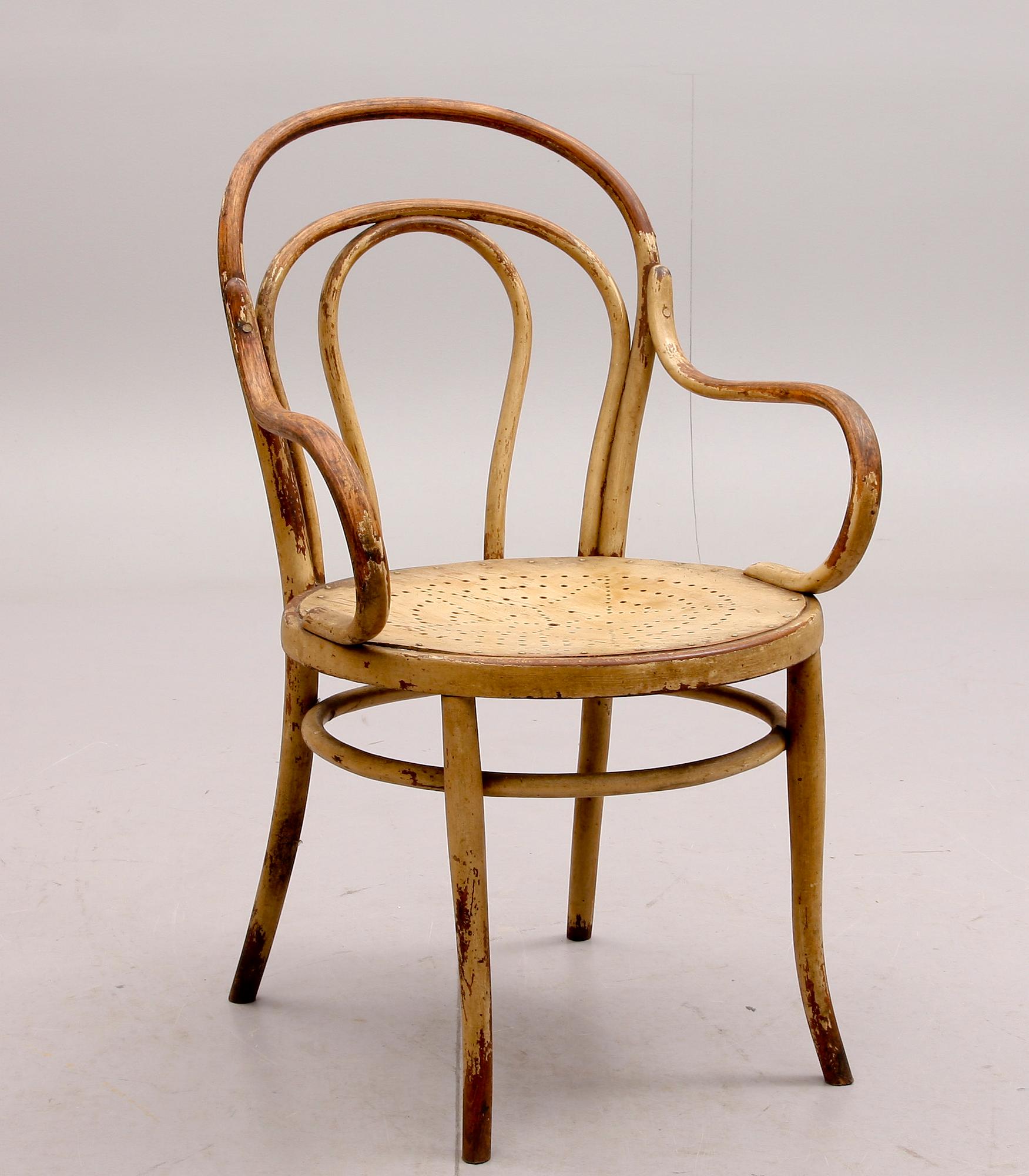 KARMSTOL, Thonet-stil, Nederländerna, 1900-talets första hälft.