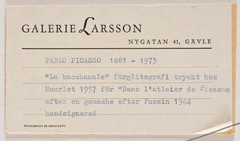 Pablo Picasso, after, "La Bacchanale", from: "Dans l'Atelier de Picasso".