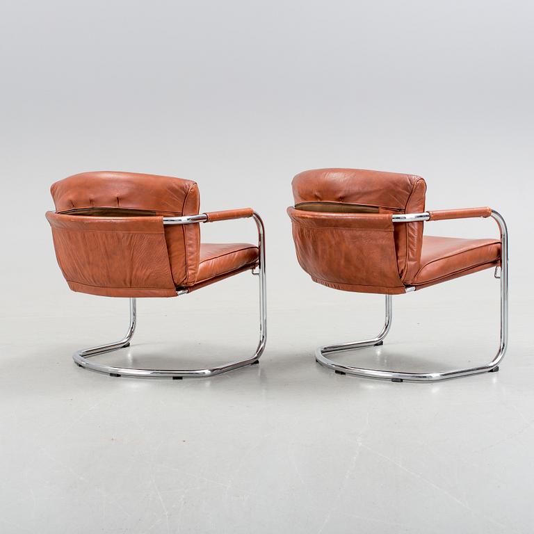 FÅTÖLJER, ett par, IRE Möbler, Skillingaryd, 1970-/80-tal.