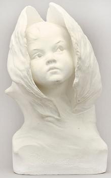 WERNER ÅKERMAN, skulptur, gips, sign o dat 1899.