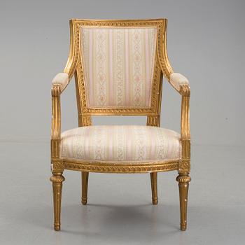 KARMSTOL, Gustavianskt stockholmsarbete, 1700-talets slut.