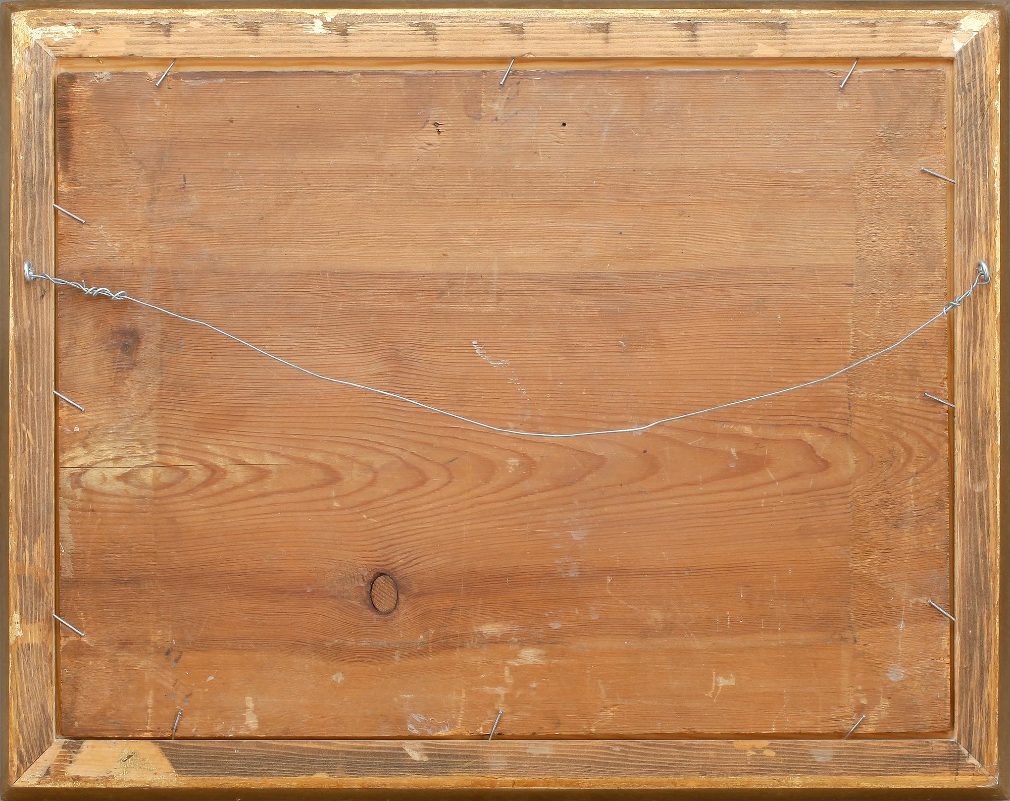 OKÄND KONSTNÄR, olja på pannå, ej signerad, 1800-tal.