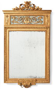 94. A large late Gustavian two-light girandole mirror, late 18th century attributed to P Ljung.