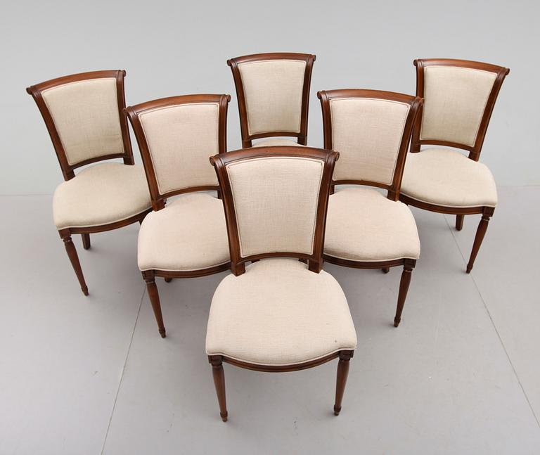 MATSALSSTOLAR, 6 st, 1900-talets andra hälft.