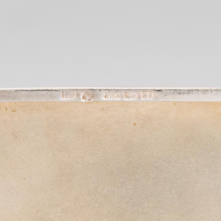 SAVUKERASIA, hopeaa, jossa 27. Jääkäripataljoonan risti. Suomalaiset tarkastusleimat, Helsinki 1928.