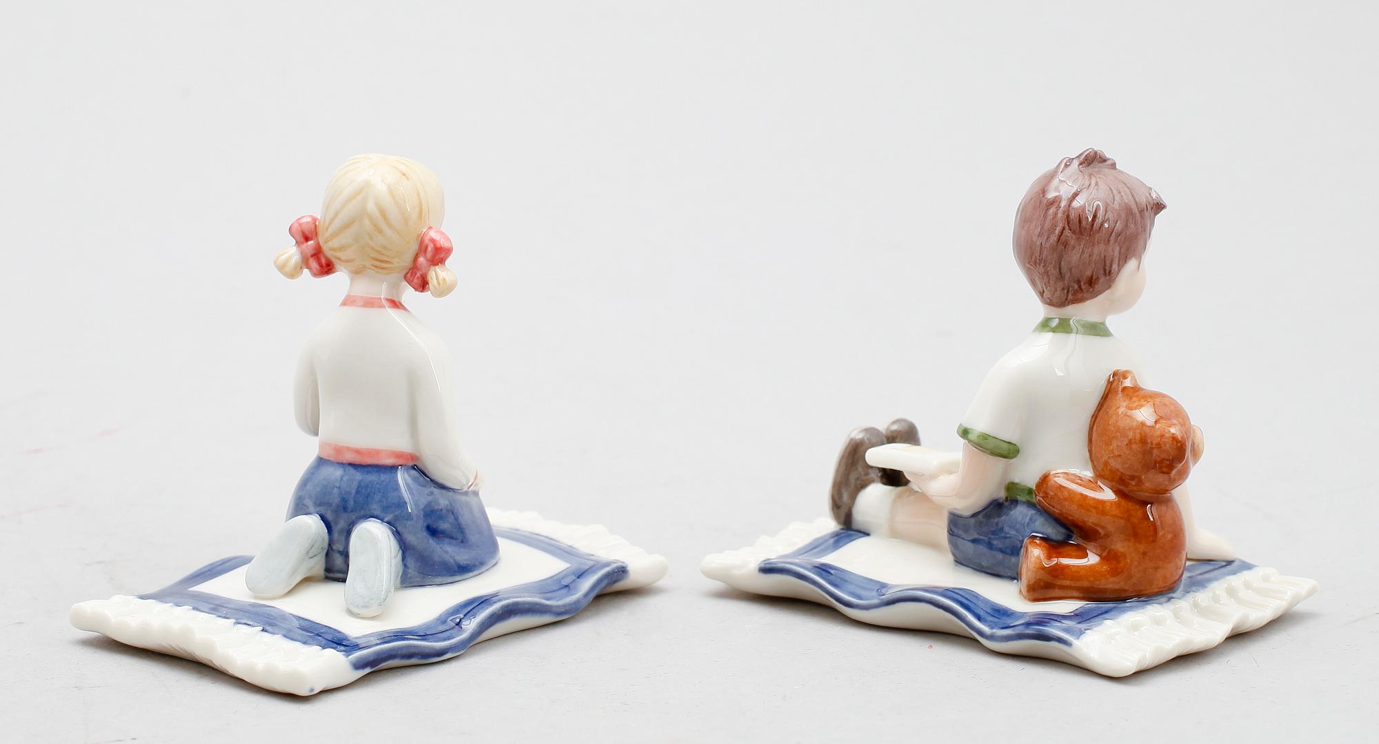 FIGURER, 2 st, porslin, The Millennium Collection, Royal Copenhagen.