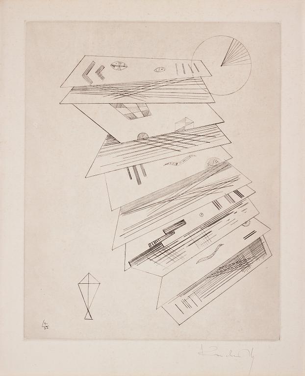 Wassily Kandinsky, "Zweite Radierung für die Editions Cahiers d'Art".