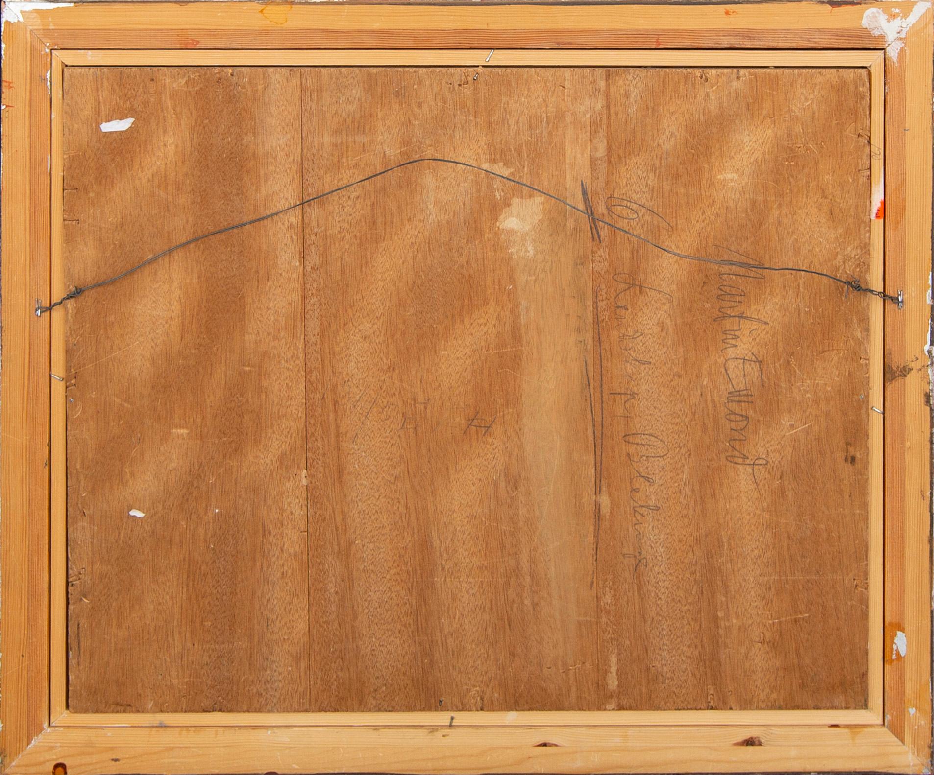 Martin Emond, olja på pannå, signerad.