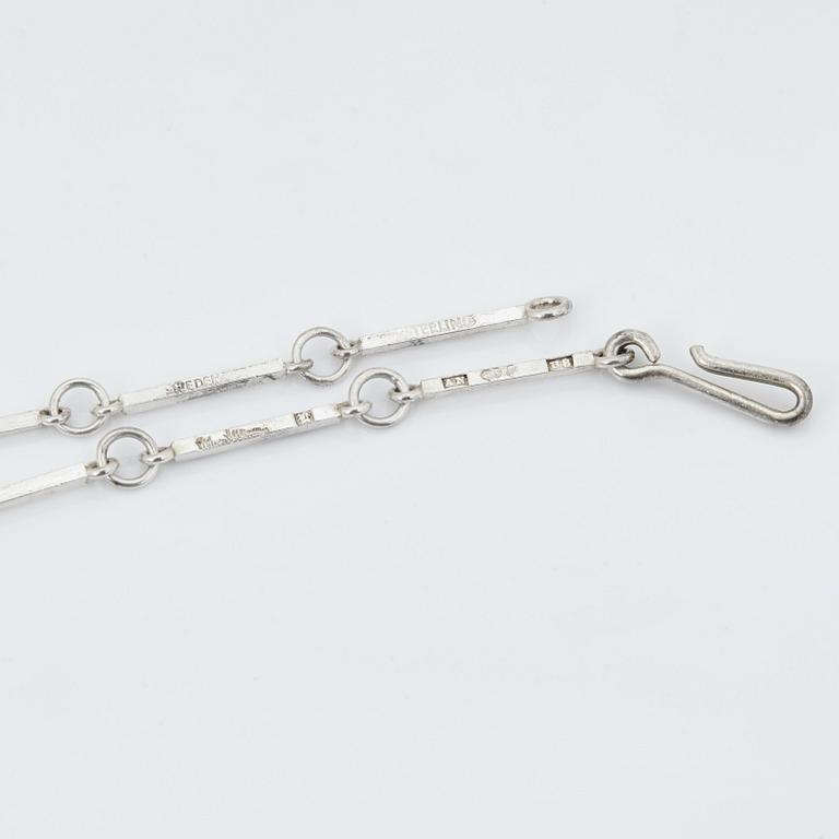Wiwen Nilsson, hängsmycke, Lund, 1947, sterling.