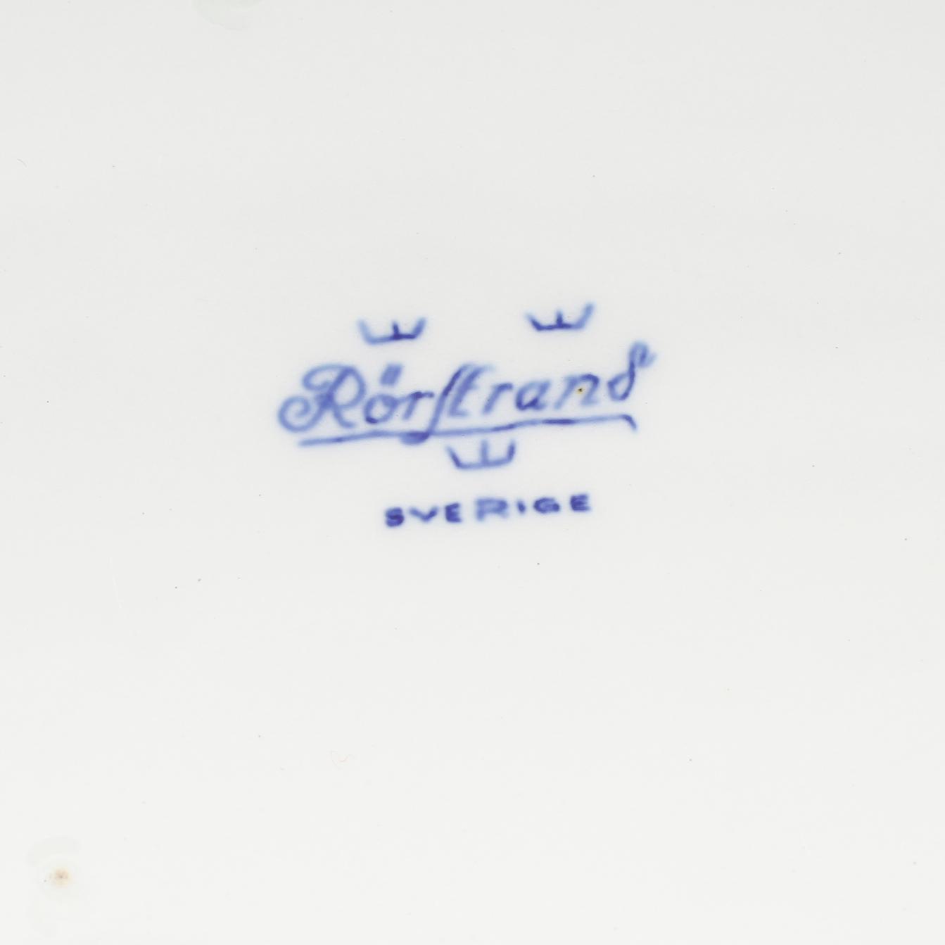 FRUKTSERVIS, 14 delar, porslin, Rörstrand, 1960-tal.