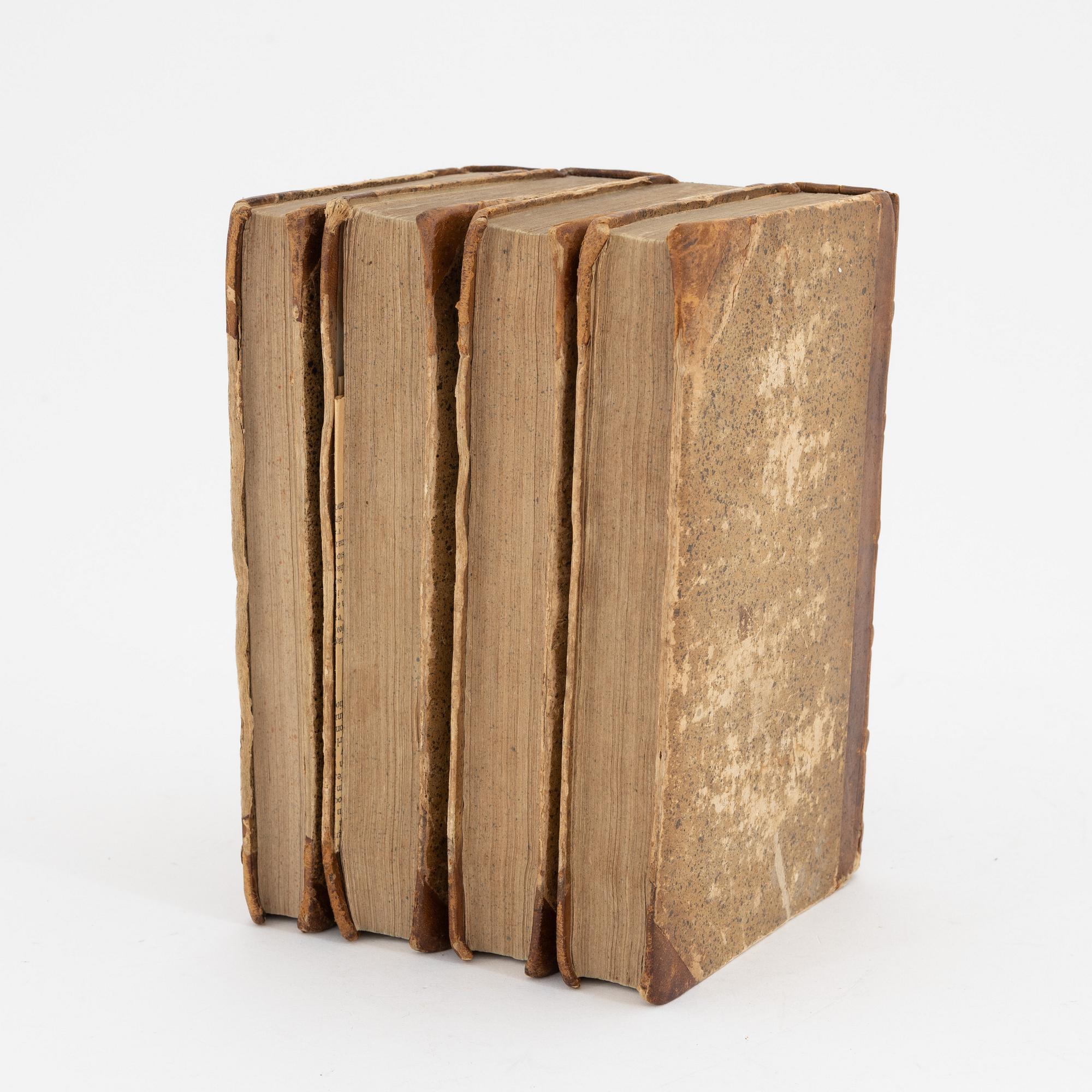 Books, four volumes,  Carl Peter Thunberg, Resa uti Europa, Africa, Asia 1770-1779. I-IV.