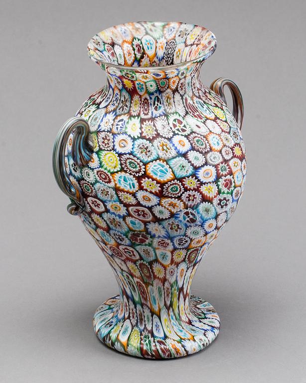 A FRATELLI TOSO GLASS VASE, around 1900.