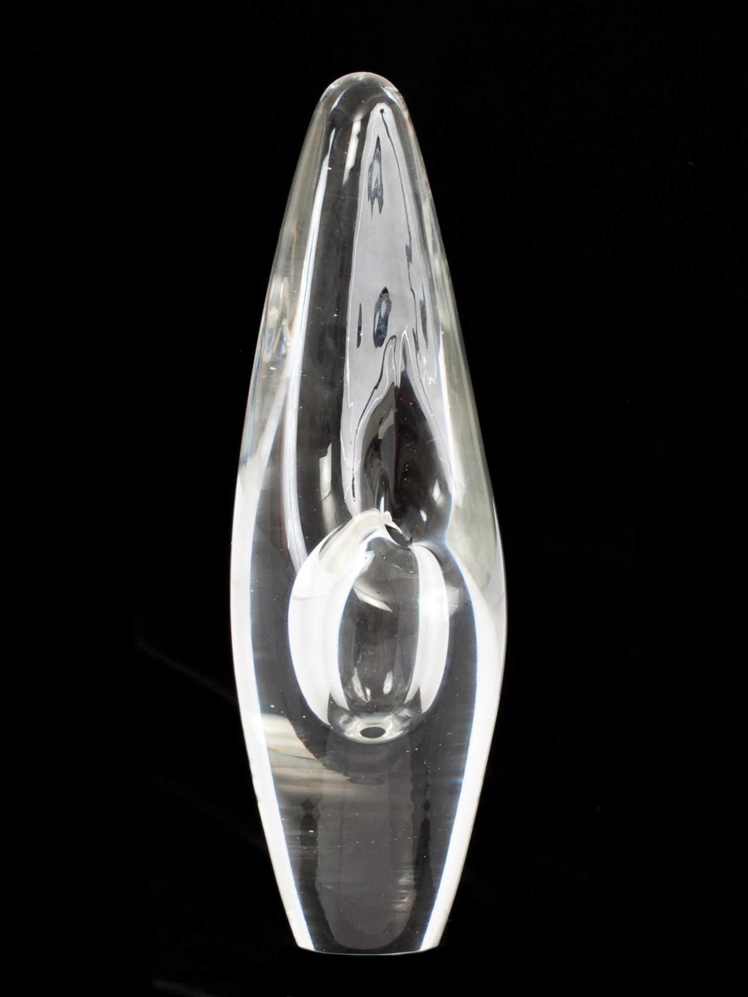 OBJEKT/VAS, glas. "Orkidé". Timo Sarpaneva, Iittala. Sign o dat-56.