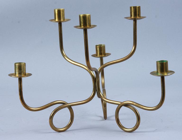 KANDELABER, mässing, Josef Frank, Svenskt Tenn.