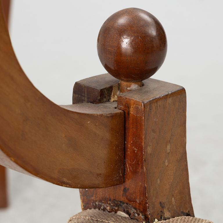 Taburetter, ett par, Karl Johan, 1800-tal.