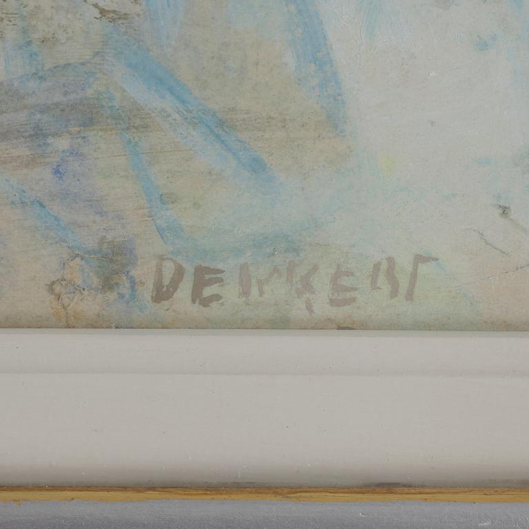 SIRI DERKERT. Gouache på papper, sign Derkert.