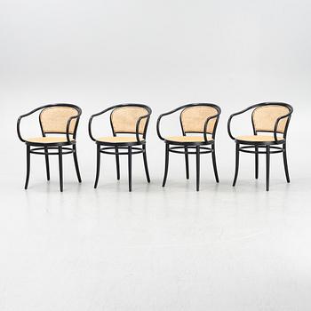 Michael Thonet, A set of four bent-wood and rattan 'No 30´chairs, TON.