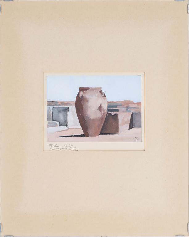 SIXTEN LUNDBOHM, gouache, monogramsignerad och daterad 1968.