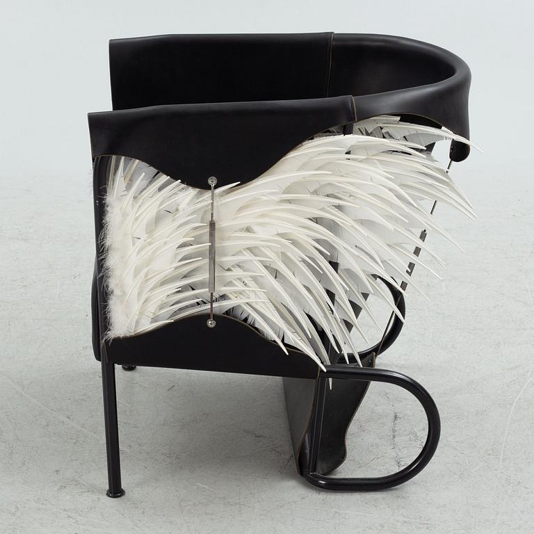 Glen Baghurst, an "Accoutre 2" armchair, Glen Baghurst AB, Plumassier & Maxime Leroy. Limited second edition.