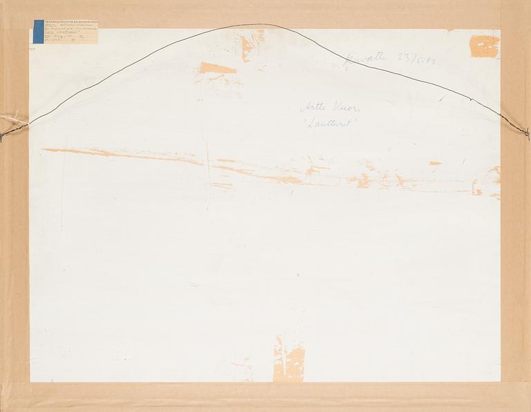Antti Vuori, oil on paper, signed.