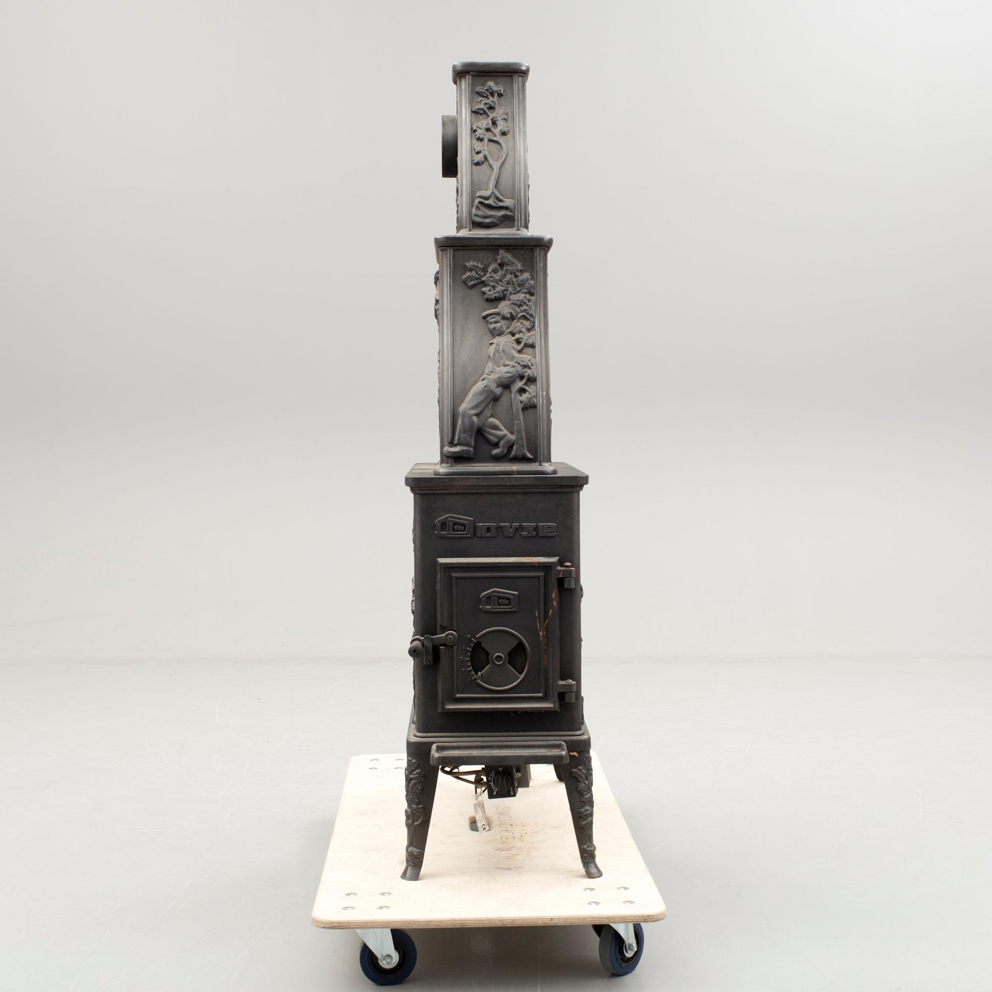 KAMIN, gjutjärn, Dovre, 19/2000-tal.