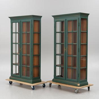 Bookcase, a pair, Style export, Italy, circa 2000.