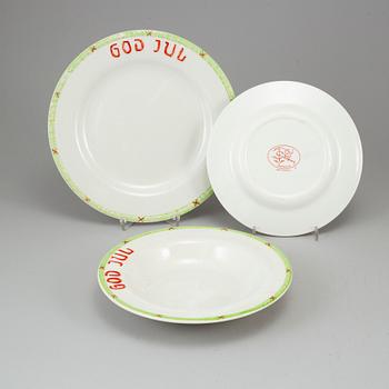 JULSERVIS, 42 delar, porslin, "God Jul", Gustavsberg.