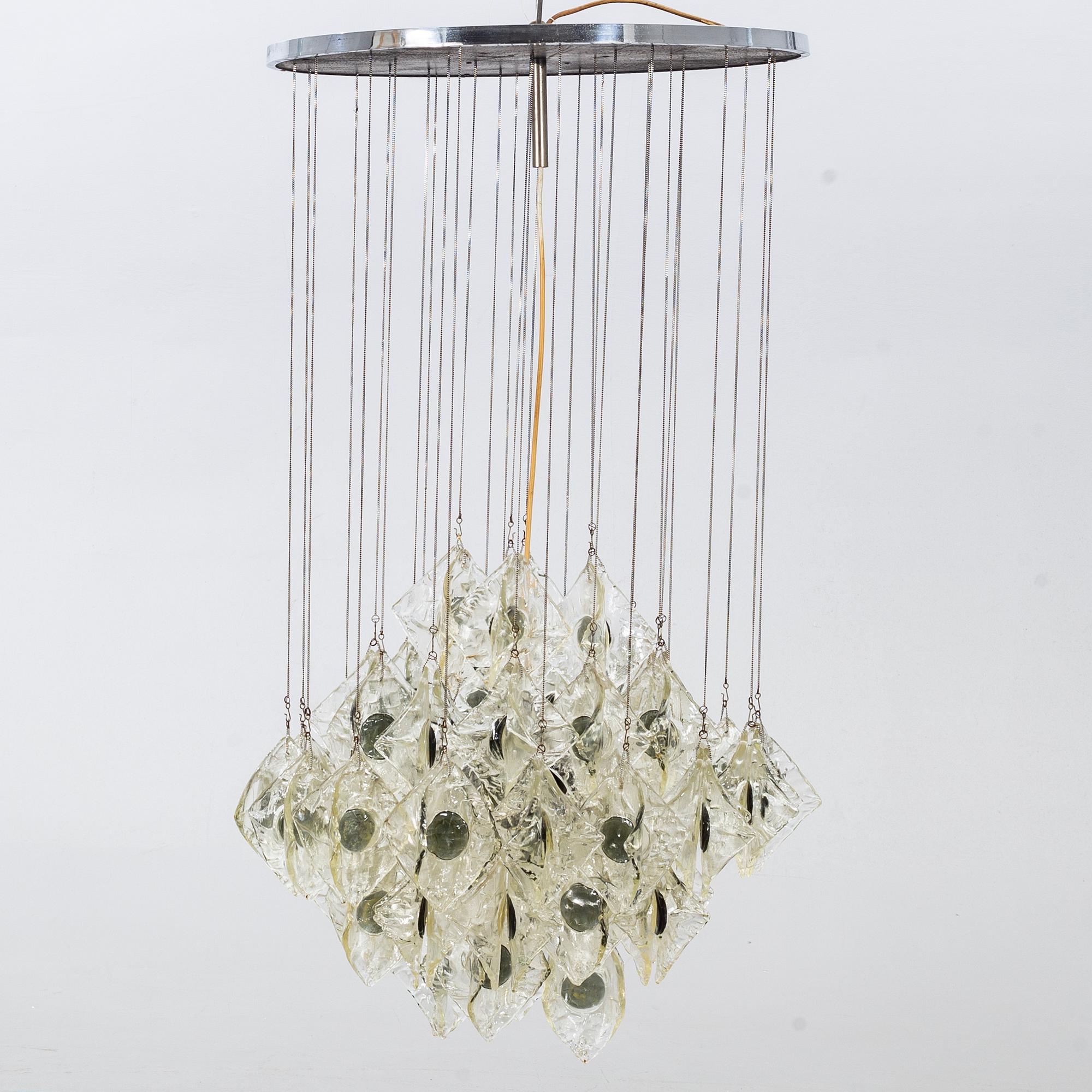 A Ceiling light, Italy, second half of the 20th century.