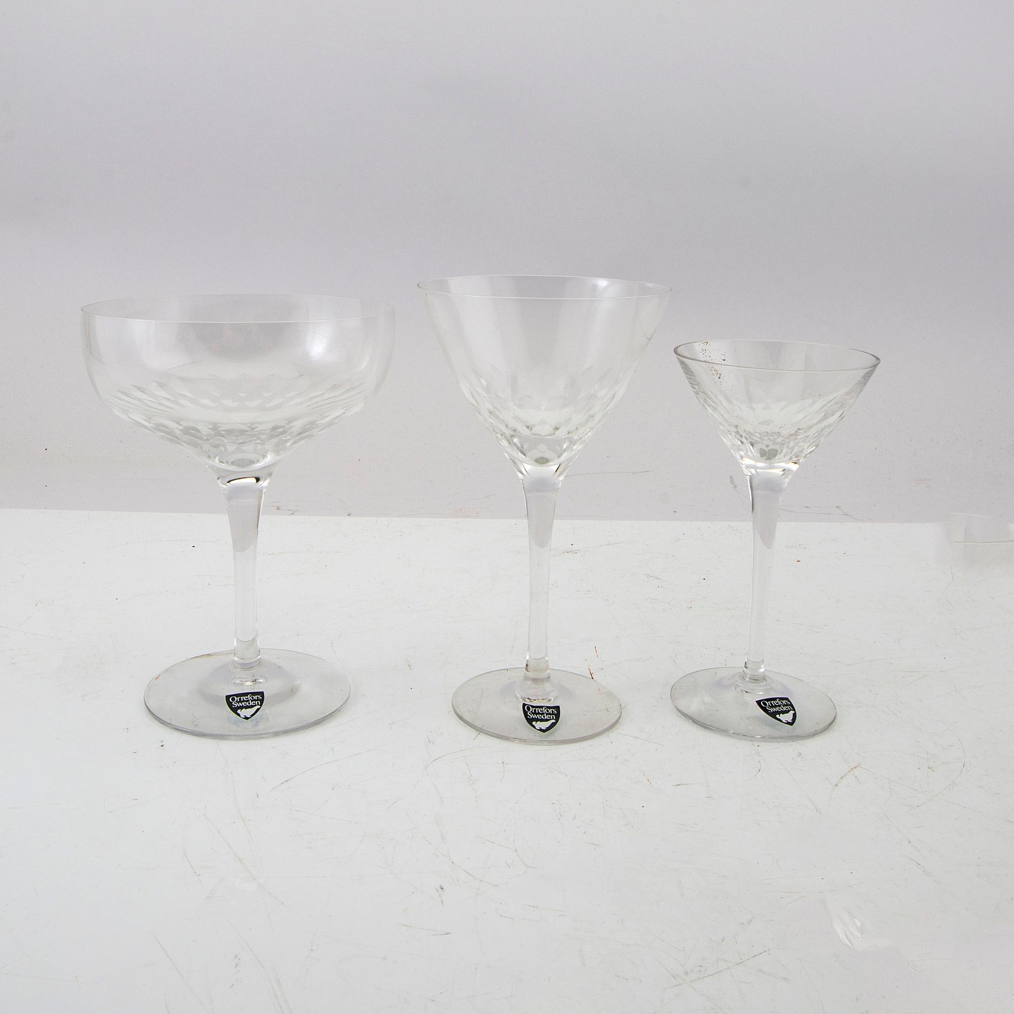 Nils Landberg, servis ca 130 dlr, "Prelude", Orrefors.