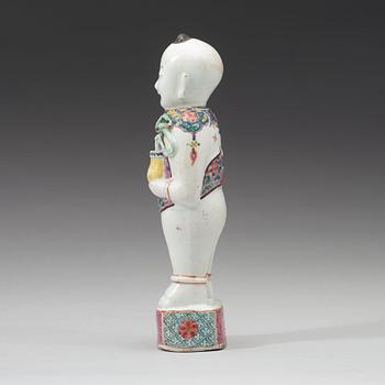 FIGURIN, porslin. Qingdynastin, 1700-tal.