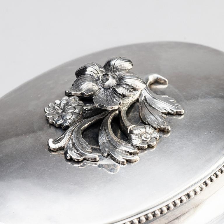 Johan Malmstedt, sockerskrin, silver, Stockholm 1794. Gustaviansk.