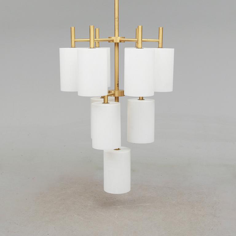 TAKLAMPA, "Candus Cylinder", Uno Kristiansson, Luxus, 1900-talets andra hälft. Höjd ca 332 cm.